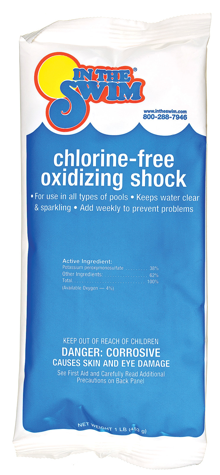 In The Swim Chlorine-Free Pool Shock-Oxidizer – 12 x 1 Pound Bags