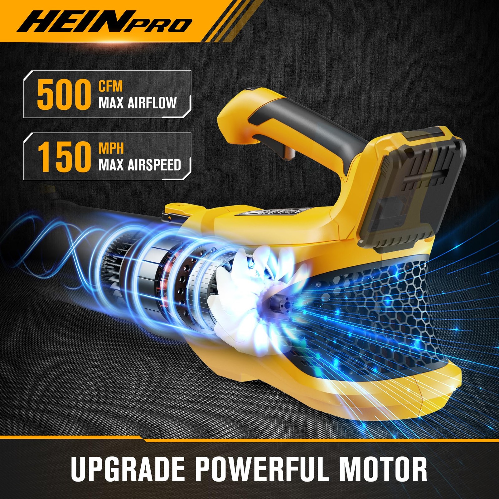 Cordless Leaf Blower Compatible with Dewalt 20V Max Battery, 500CFM/150MPH El…