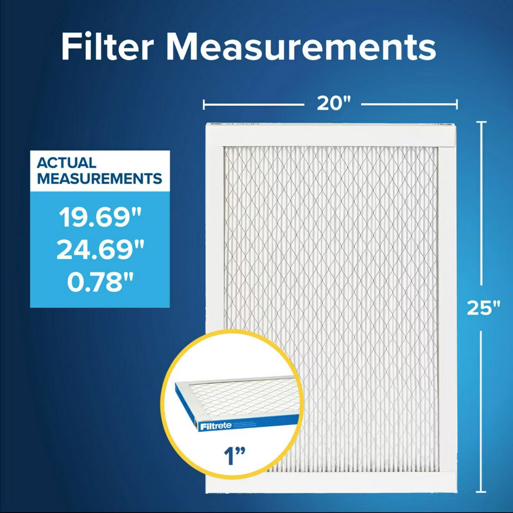 Filtrete 2pk 1900 Ultimate Allergens Bacteria and Virus 20X25