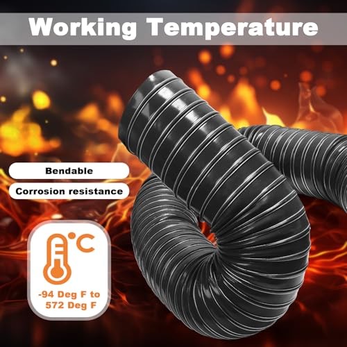 3.5in Automotive Air Duct Hose, Length 1 Meter-3.3ft, 3.5in-3.3FT-1M Black