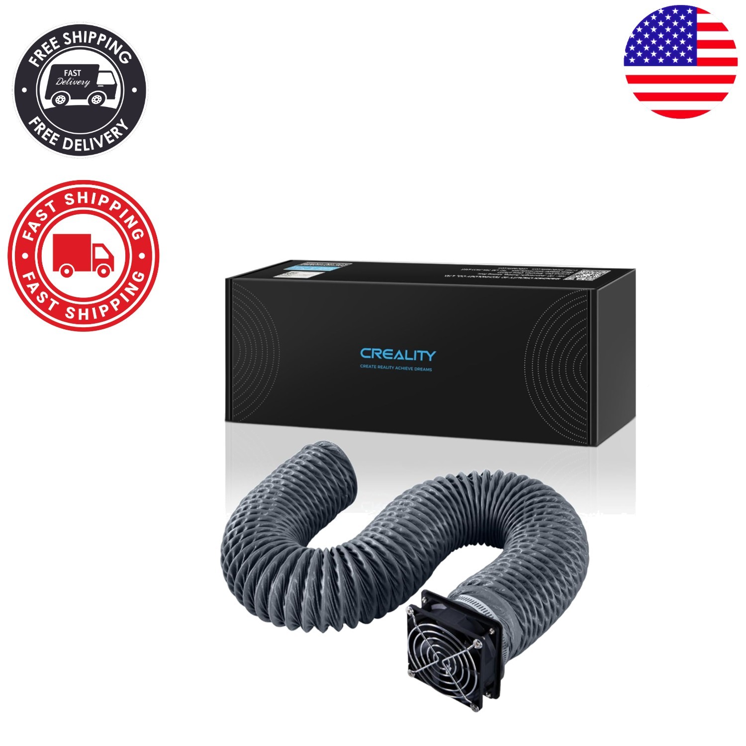 3D Printer Ventilation Solution – 4000 RPM with Adjustable Dust Removal