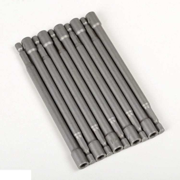 10pc 1/4 inch SAE 6″ Extra Long Hex Shank Quick Magnetic Nut Setter Driver 1/4″
