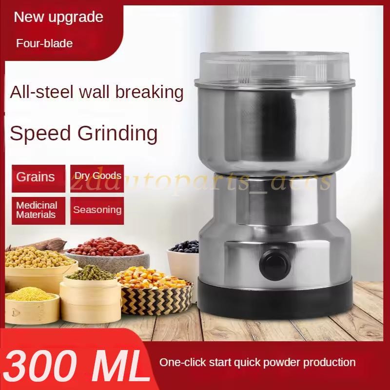 Electric Coffee Bean Grinder Nut Seed Grind Spice Crusher Mill Blender/Silver