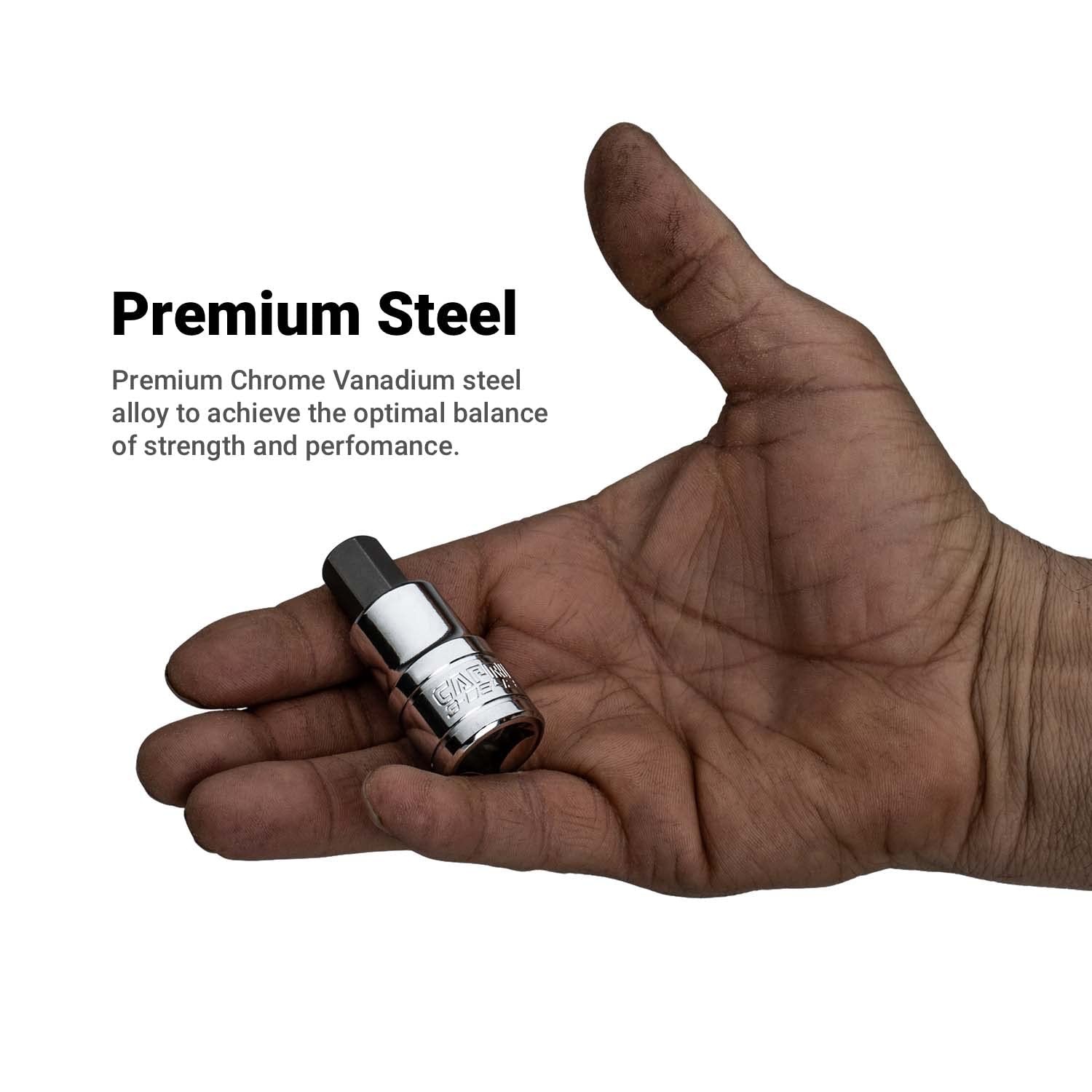 6mm Hex Bit Socket 1/4 Inch Drive Metric Steel Hand Tool Socket