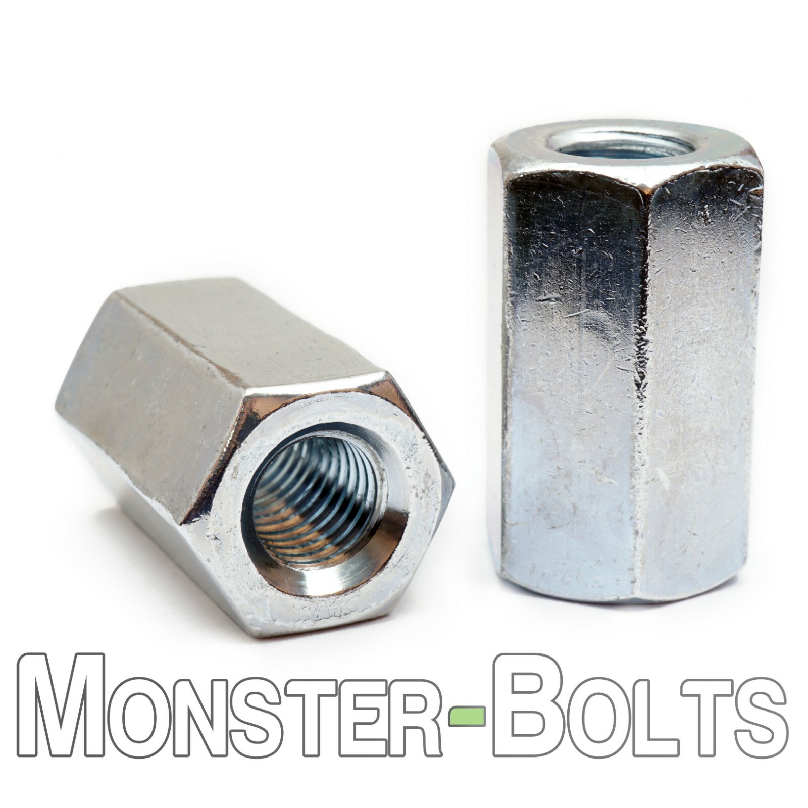 Hex Coupling Nuts DIN 6334 Zinc Plated Class 6 Steel CR+3, Metric M6 M8 M10