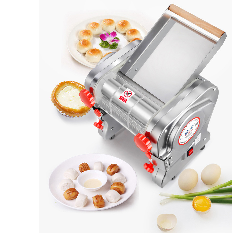 110V Pasta Maker Dough Roller Noodle Cutting Machine Noodle Width 2 / 6mm 3/9mm