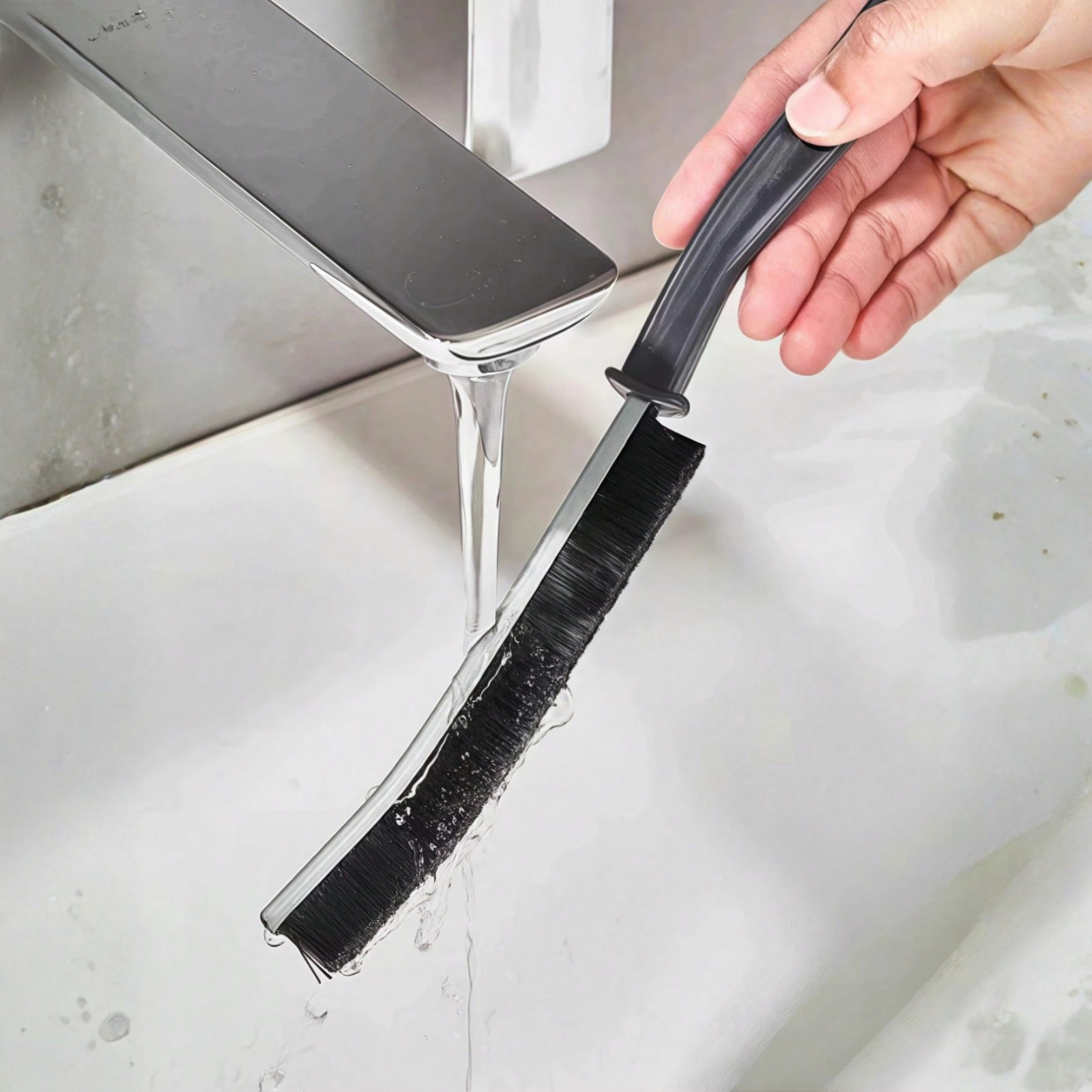 1/3/5pcs Multi-Functional Long Handle Cleaning Brushes Set Tile Grout Brush tool
