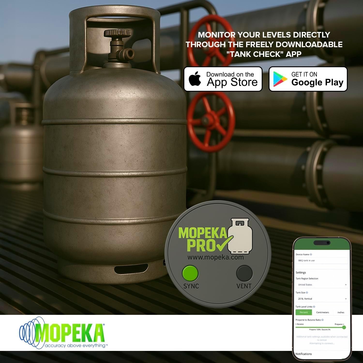 Remote Ready Propane Monitoring – Pro Check Sensor for Efficient BBQ Grilling