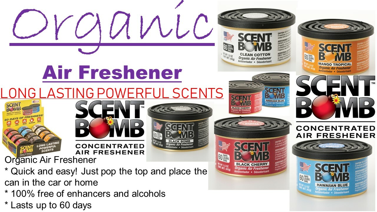 BUY 2 GET 1 FREE Scent Bomb 100% Concentrated Air Freshener 1oz, CAN, GEL DISK