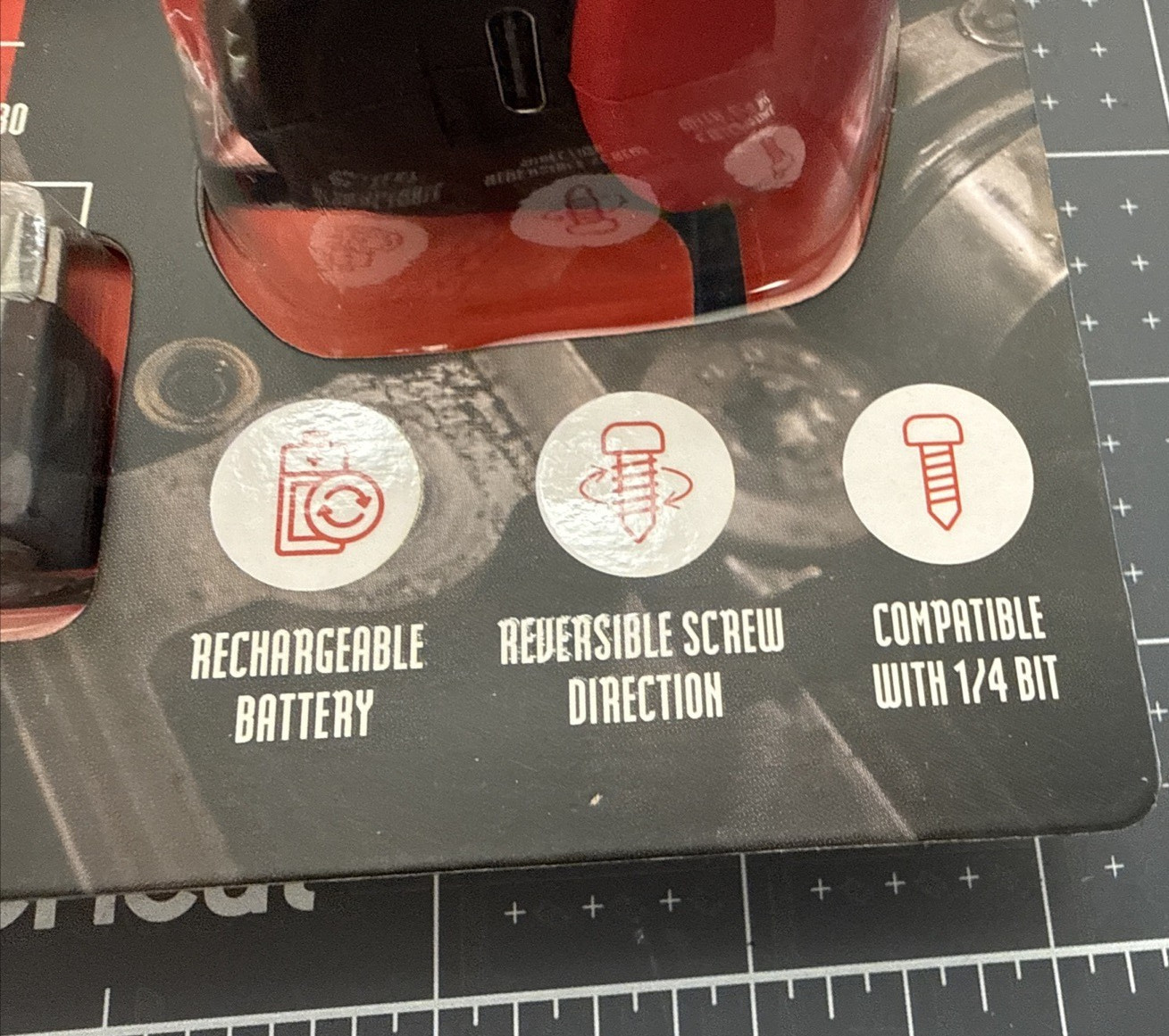 Firestone 3.6V Cordless Screwdriver, 2 Position Handle, USB Rechargeable