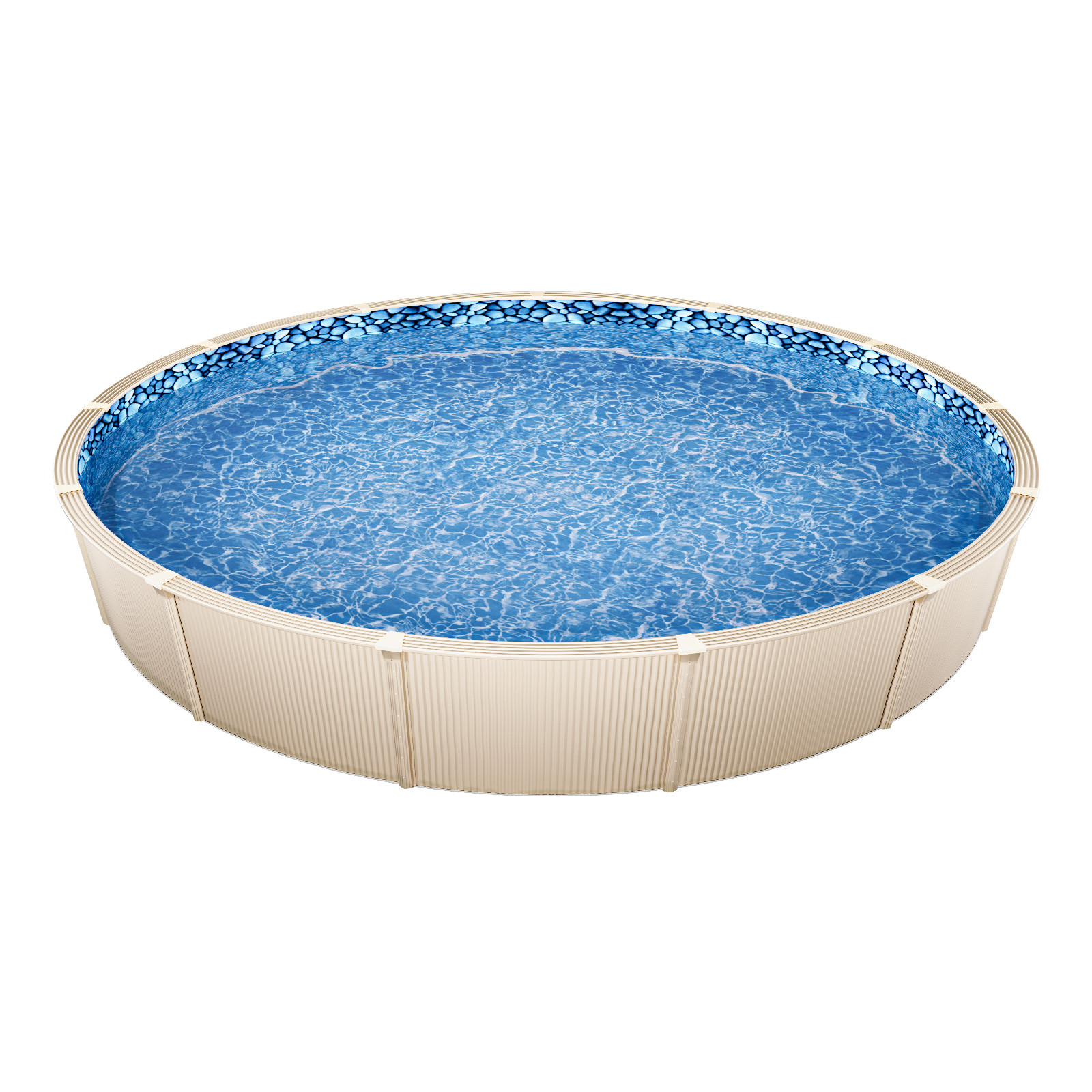 Round Pool Liner 24ft Overlap Style Pool Liner 54in Wall Height Durable
