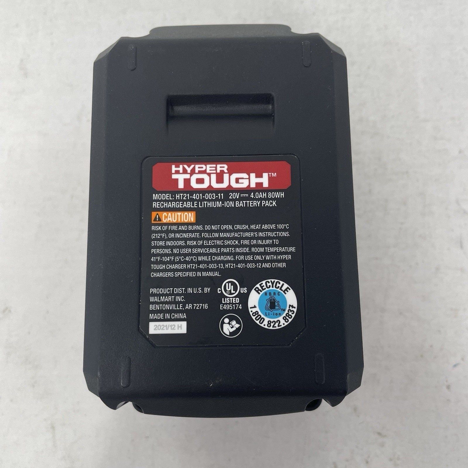 Hyper Tough 20V Volt Max 4.0 AH Lithium-Ion Battery Pack