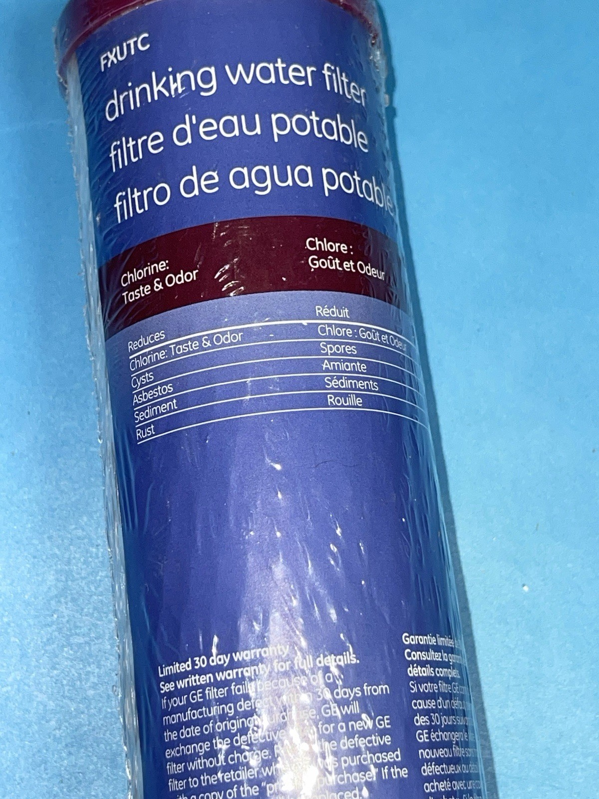 FXUTC Drinking Water Filter Cartridge Replacement Chlorine Taste Odor