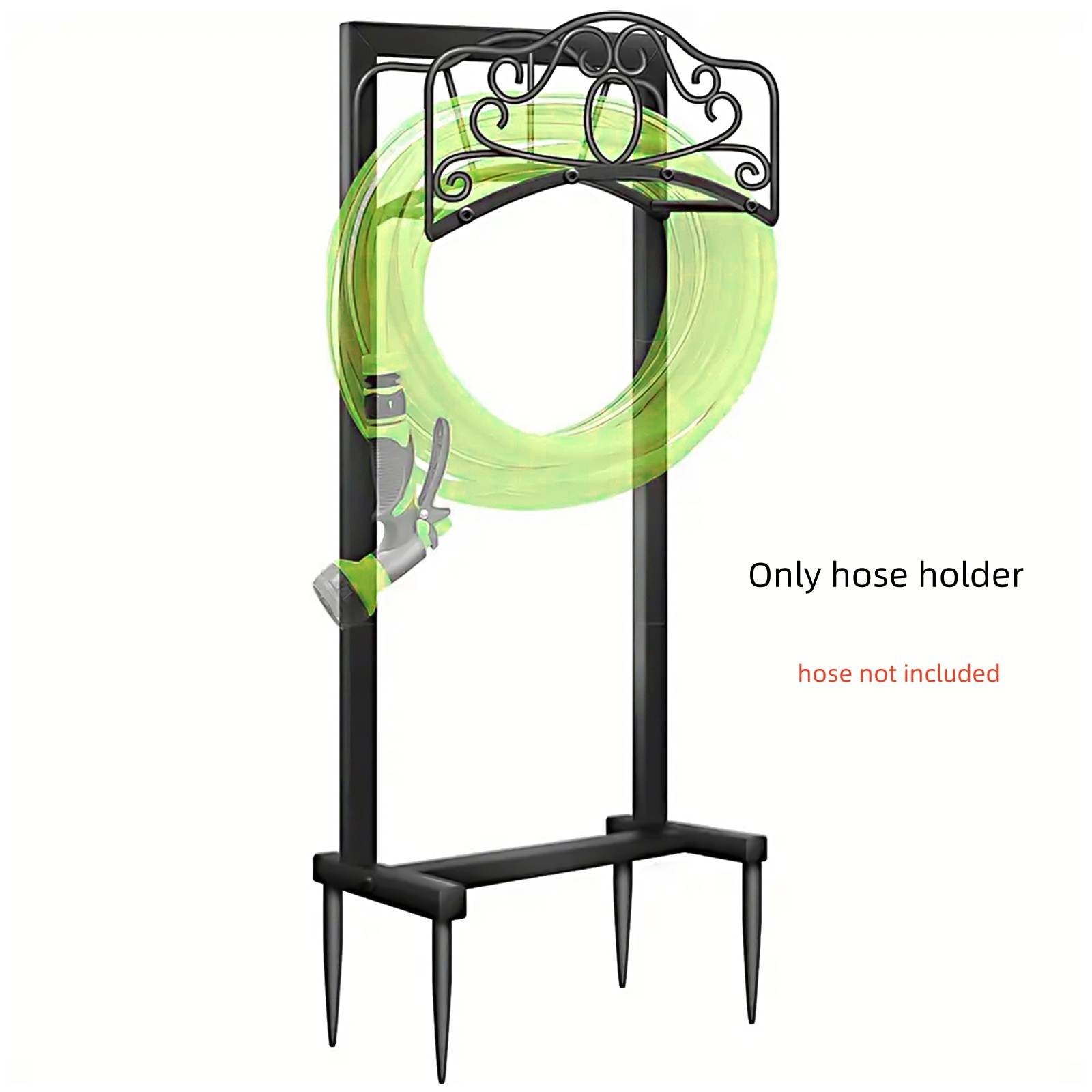 Garden Hose Holder Stake Stand Freestanding Hose Hanger for Yard