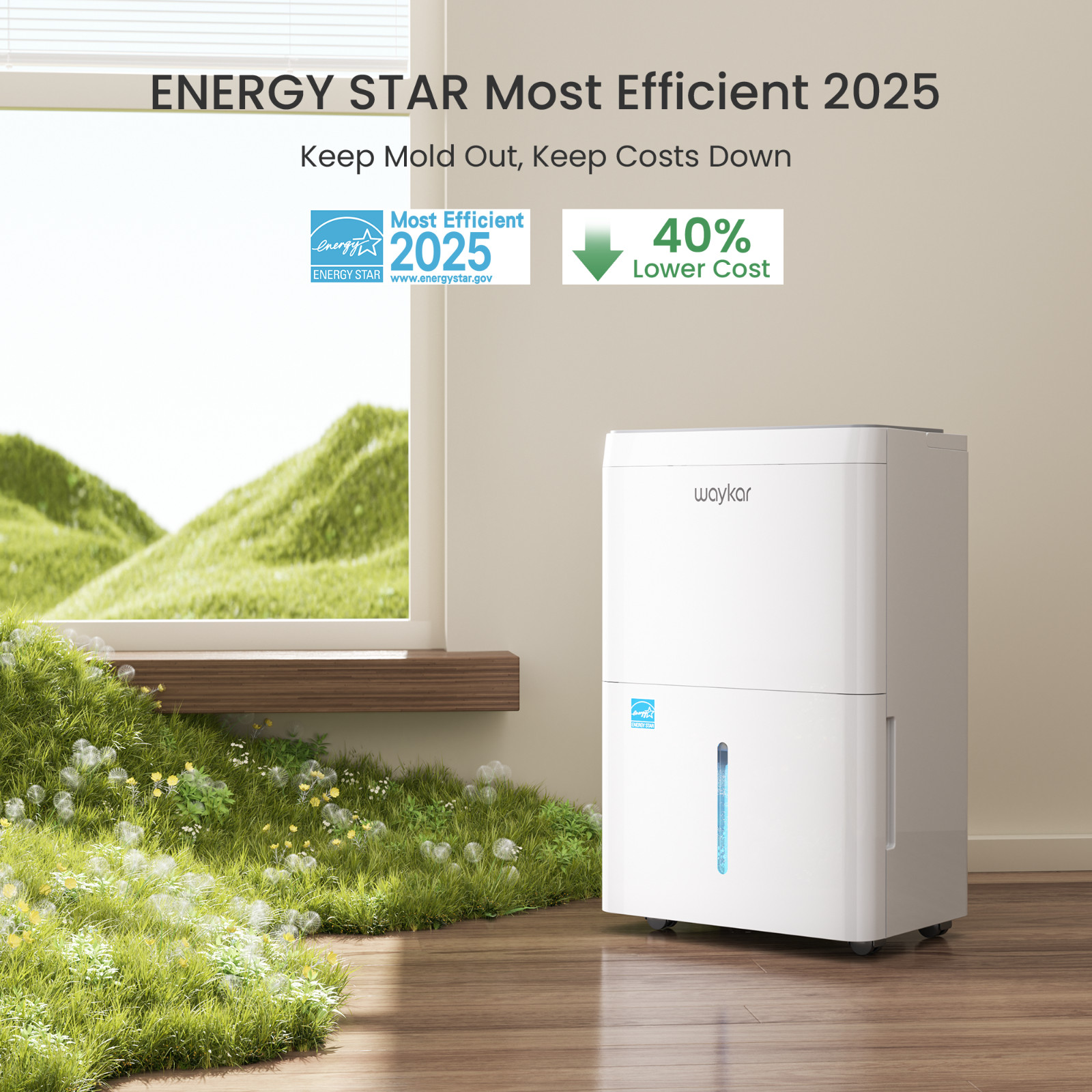 80/ 120/ 150 Pint Energy Star Dehumidifier For Home, Basement & Large Space