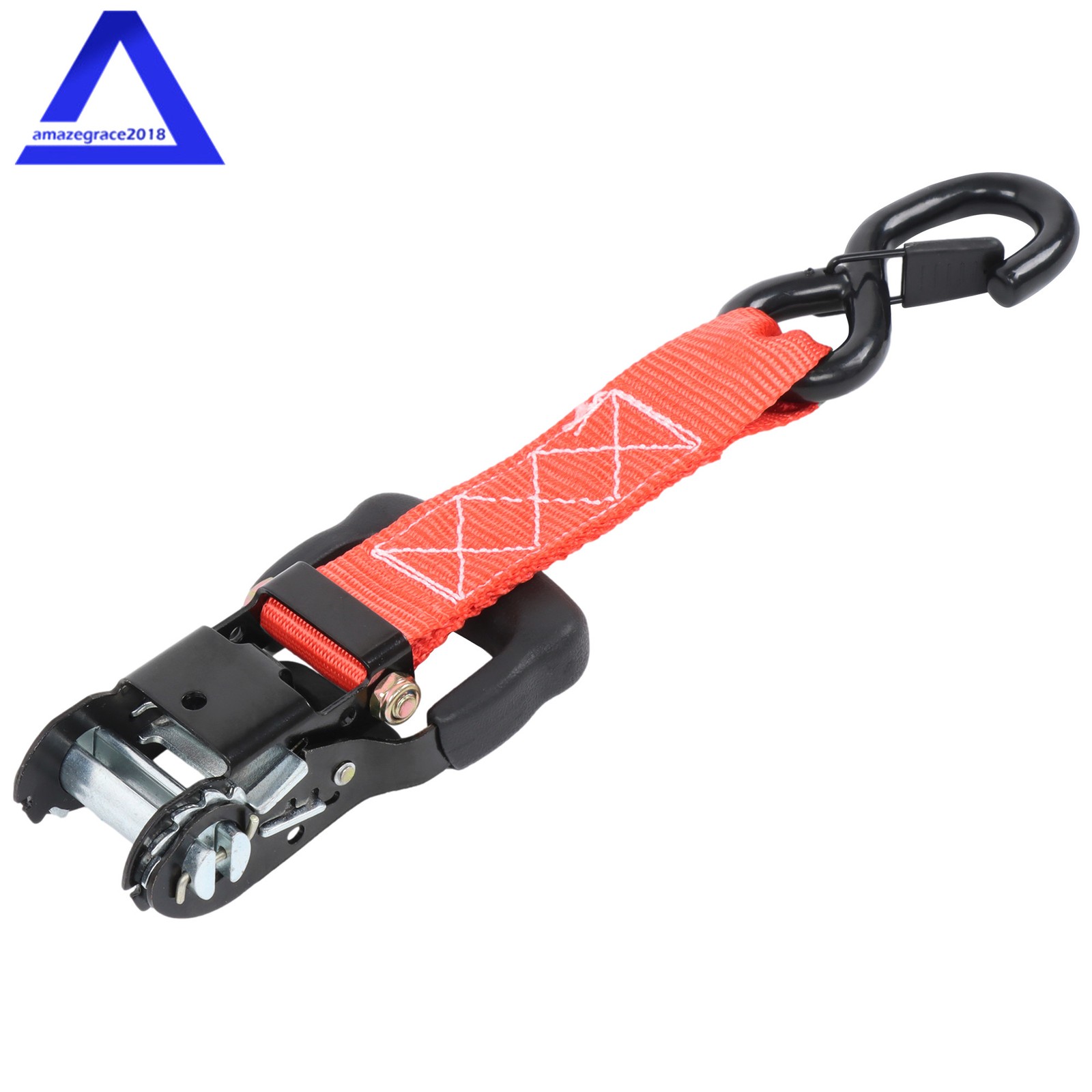 4 Pack 1.6″ × 15 Feet Heavy Duty Tie Downs 5208Lbs Ratchet Straps W/ S Hook Red