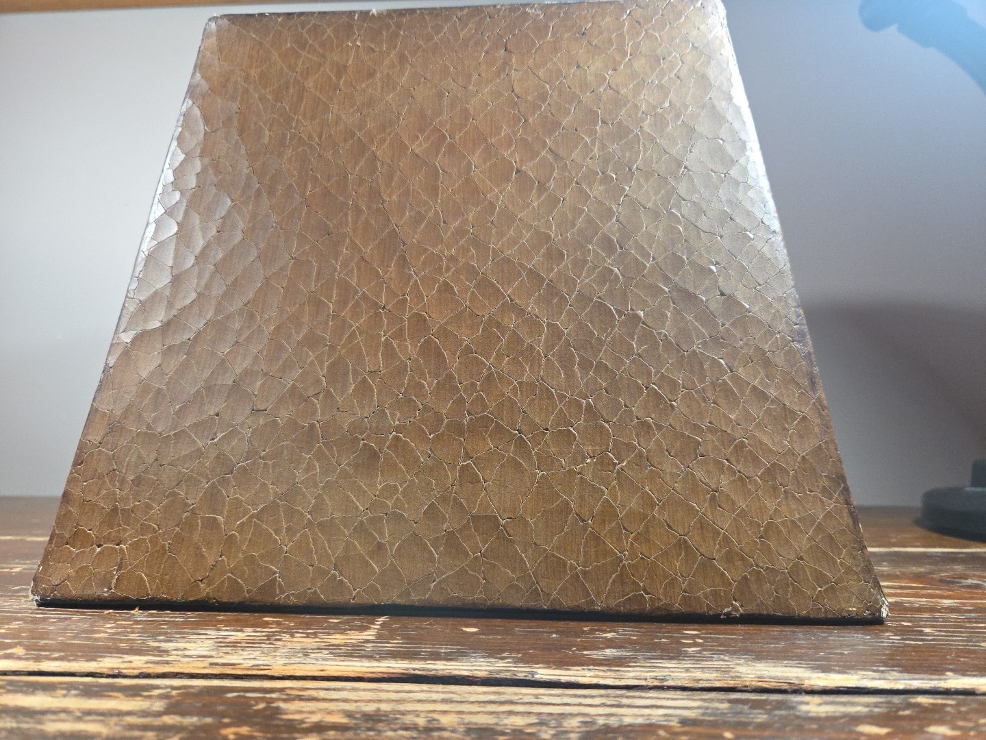 Unique and Unusual Lamp Shade Unknown Material Leather Turtle Heavy MCM