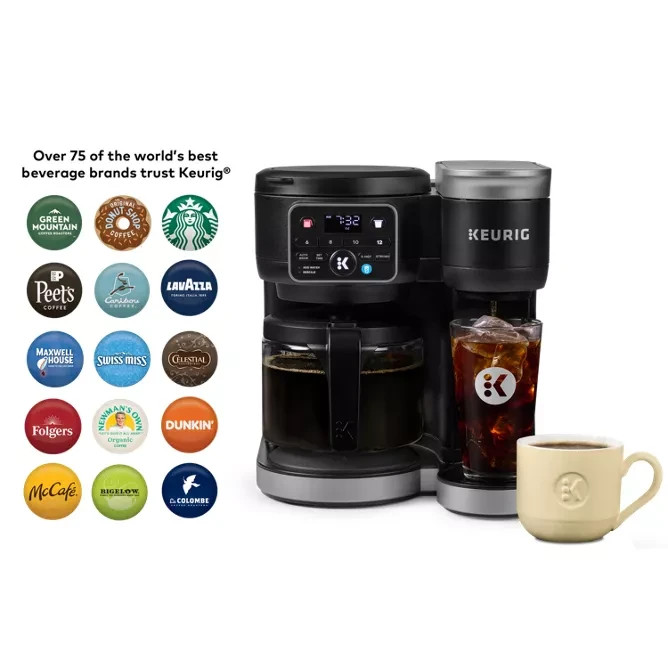 Keurig K-Duo Single-Serve & Carafe Coffee Maker – Black