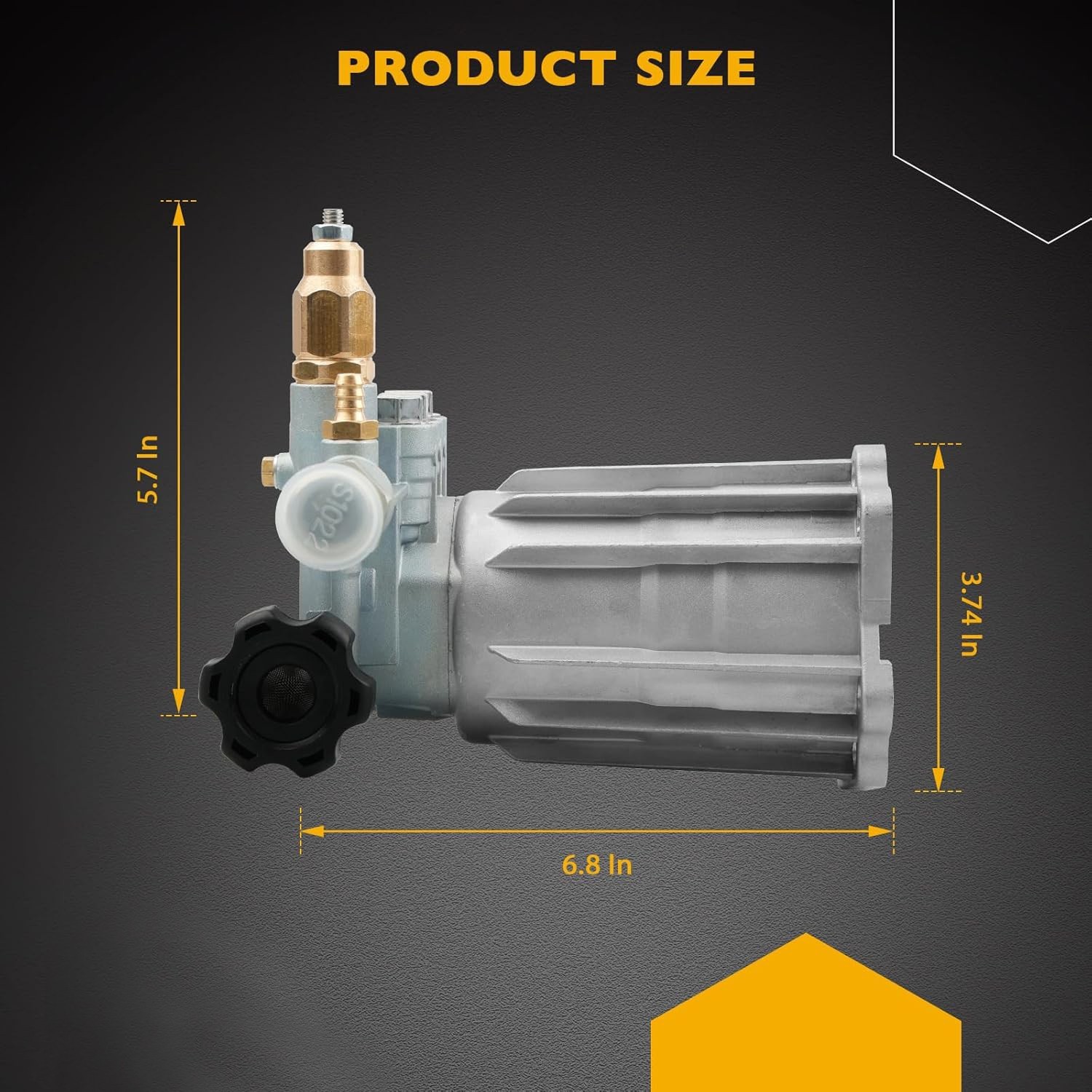 00715040K1663 Axial Pressure Washer Pump 2400 PSI 2.2GPM Axial Cam 0K1663 0H9565