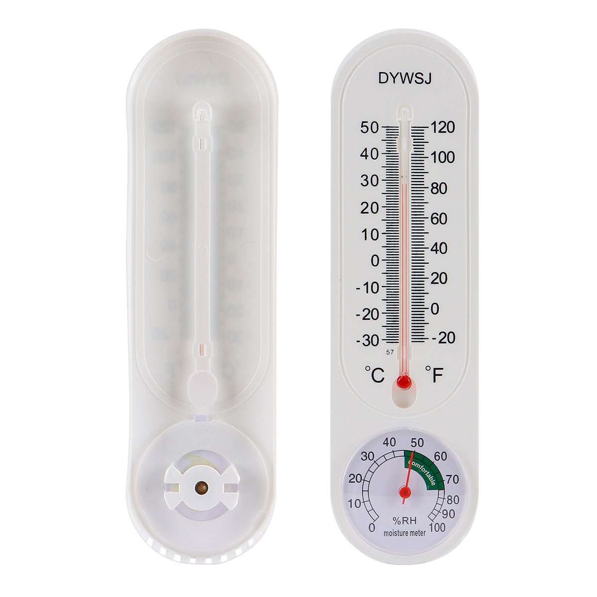 Wall Thermometer Mount Garden Greenhouse Home Humidity Meter Tool Indoor Outdoor