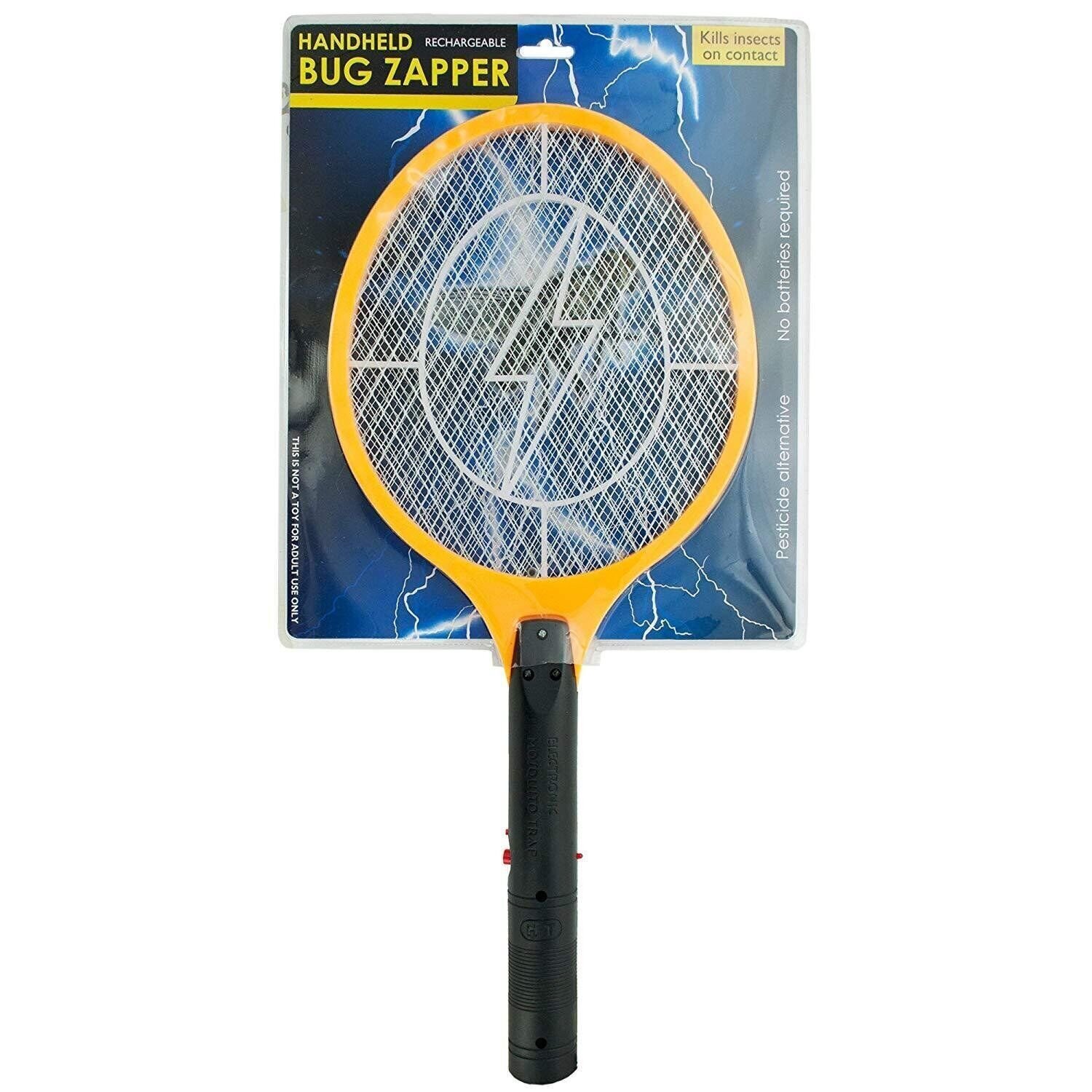 Rechargeable Electric Mosquito Fly Swatter Zapper Pest Insect Tennis Racket NEW