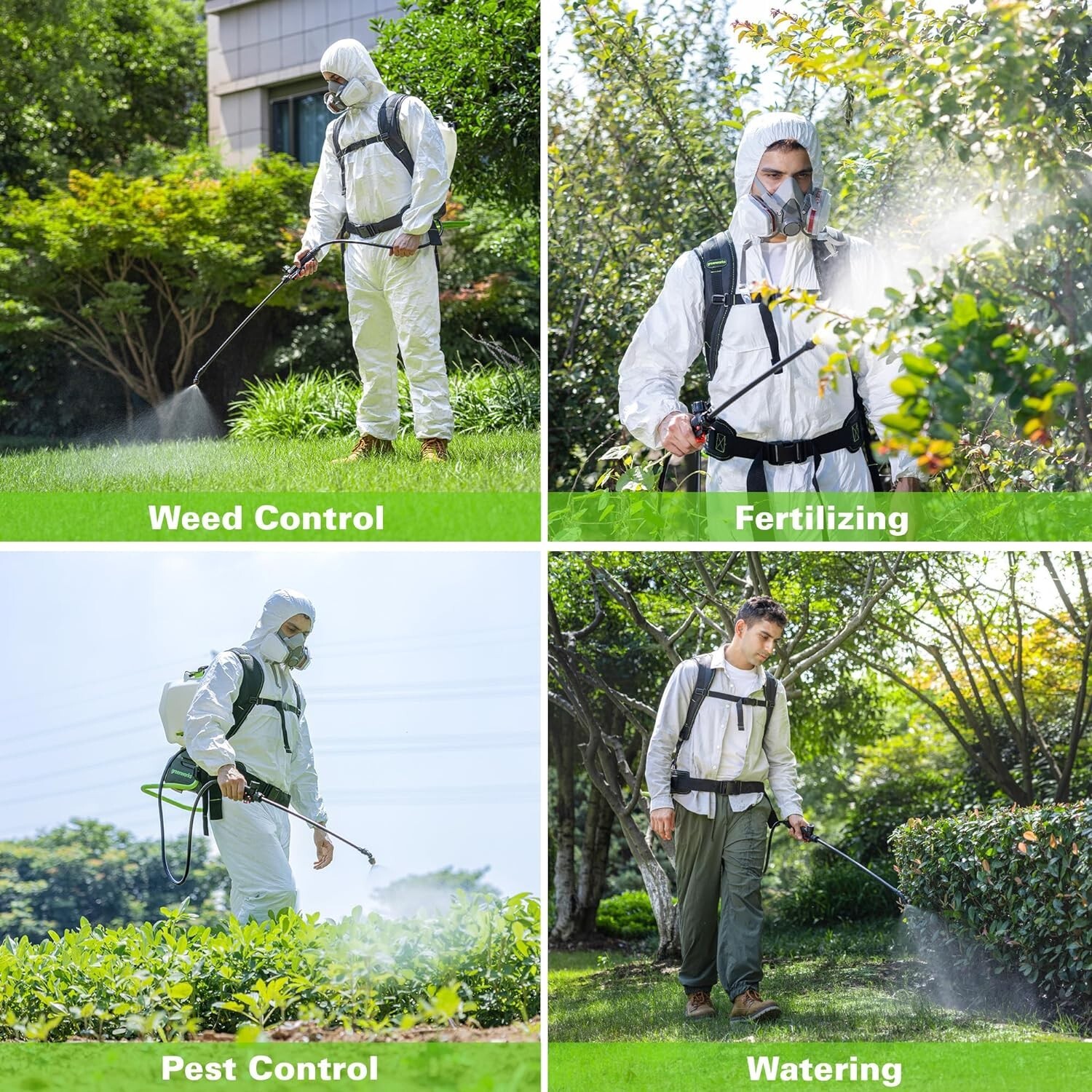 Greenworks 24V BackPack Sprayer 4-Gallon 5 Tips, Battery/Charger Not Included