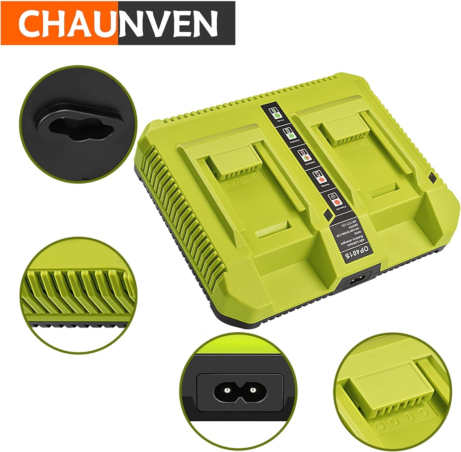 40V Charger ,OP401 40 Volt Lithium ion Battery Dual Charger for OP4015
