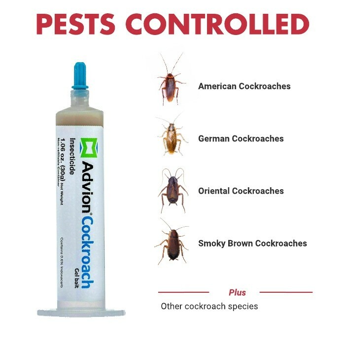 ADVION ROACH BAIT KILLER GEL – 4 Tubes – Plunger&Tips – ** FAST SHIPPING **