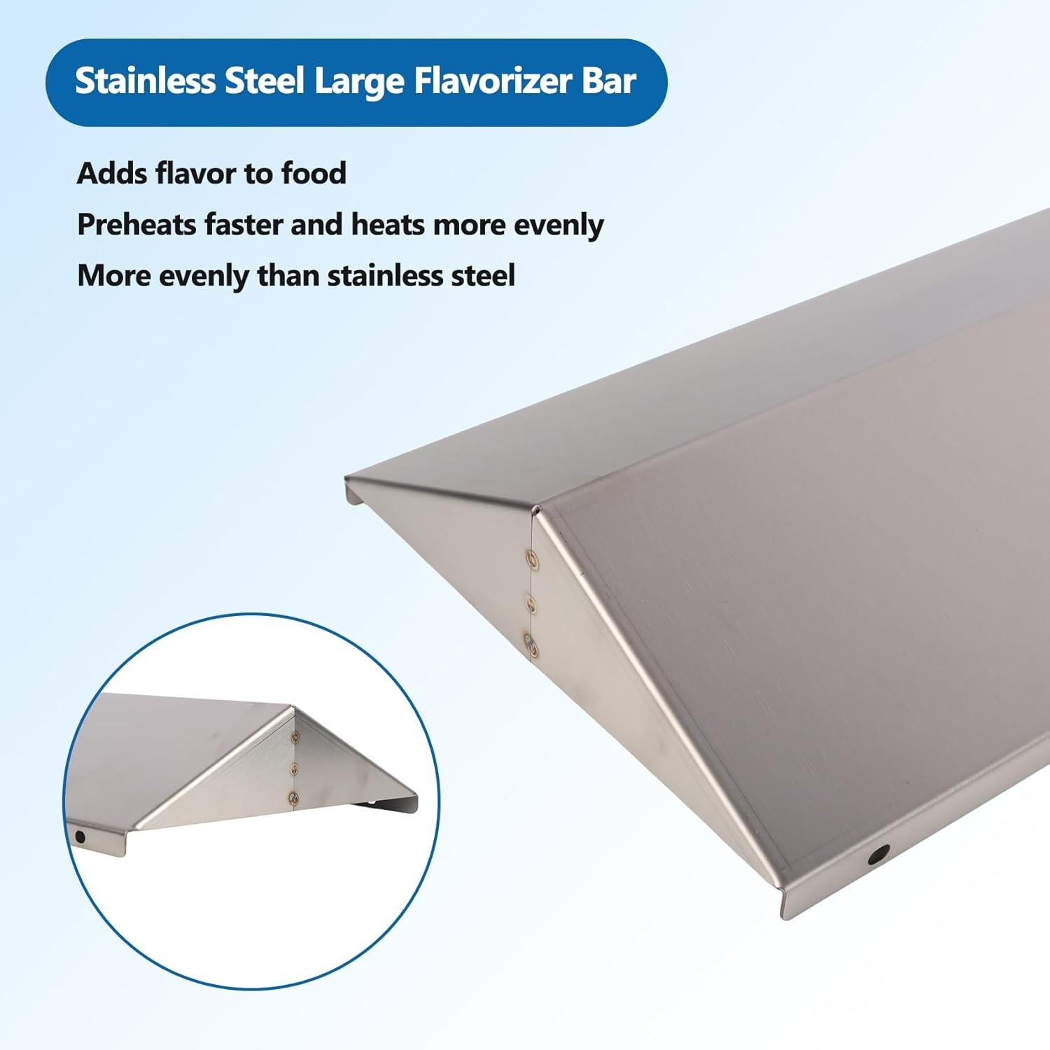 Large Flavorizer Bar for Weber SmokeFire EX4 EX6 Wood Pellet Grill