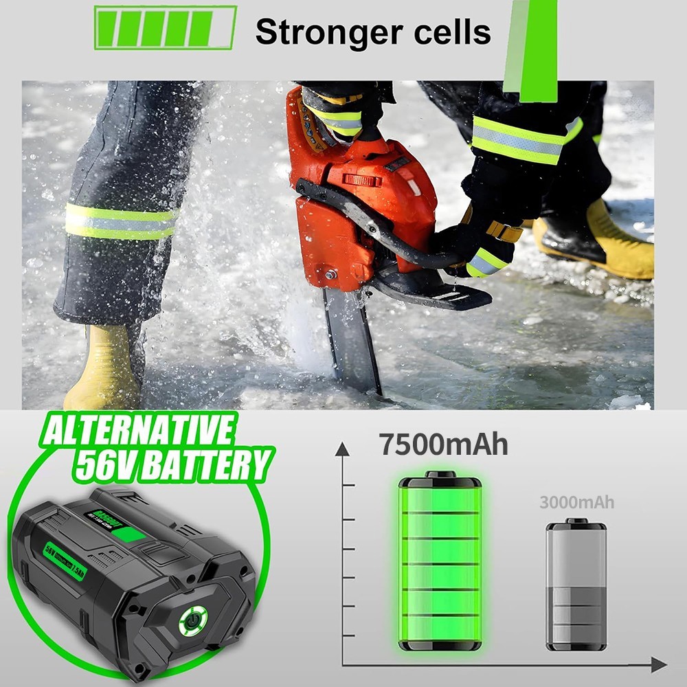 For Genuine EGO POWER+ BA2800T 56V 5.0 AH Battery w/ Fuel Gauge 56 Volt Power+