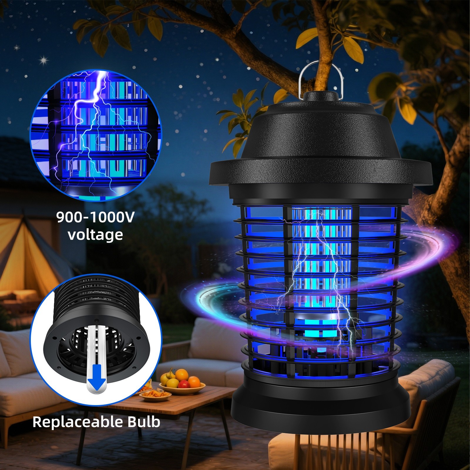 Electronic Bug Zapper Mosquito Killer Fly Trap Lamp,Electronic Fly Insect Trap