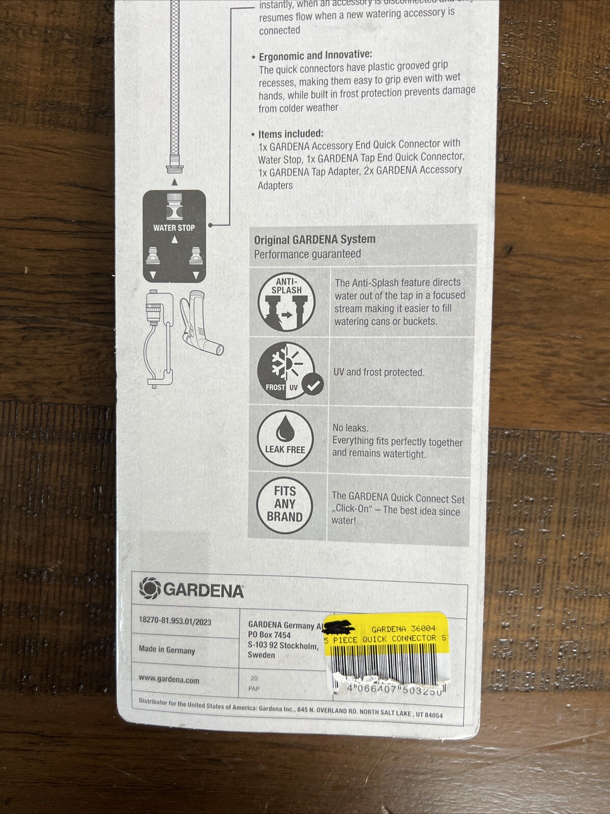 GARDENA 5 Piece Quick Connector Starter Set For any 5/8″ or 1/2″ 18270-81