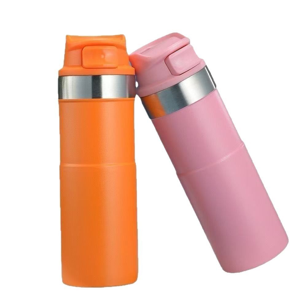 500ml Bpa Free Classic Trigger Action Travel Coffee Mug 16OZ Double Wall Cup In