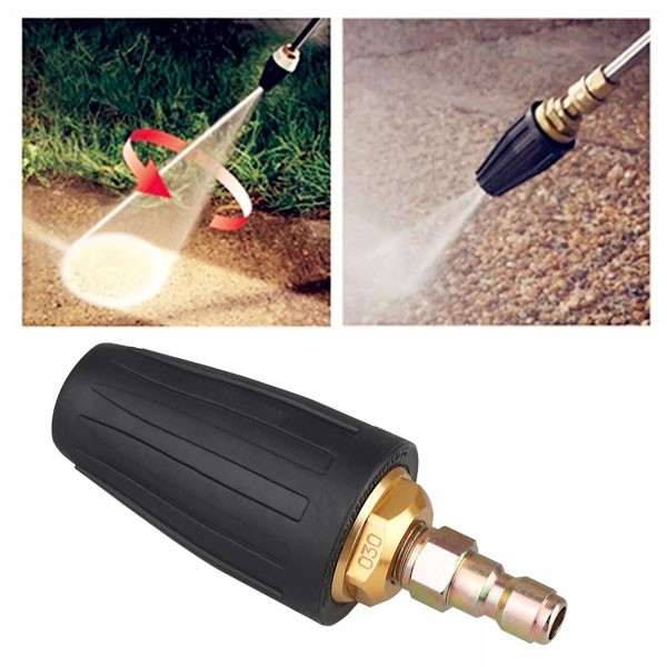 4.0GPM High Pressure Washer Rotating Turbo Nozzle Spray Tip 4000PSI 1/4″ Quick