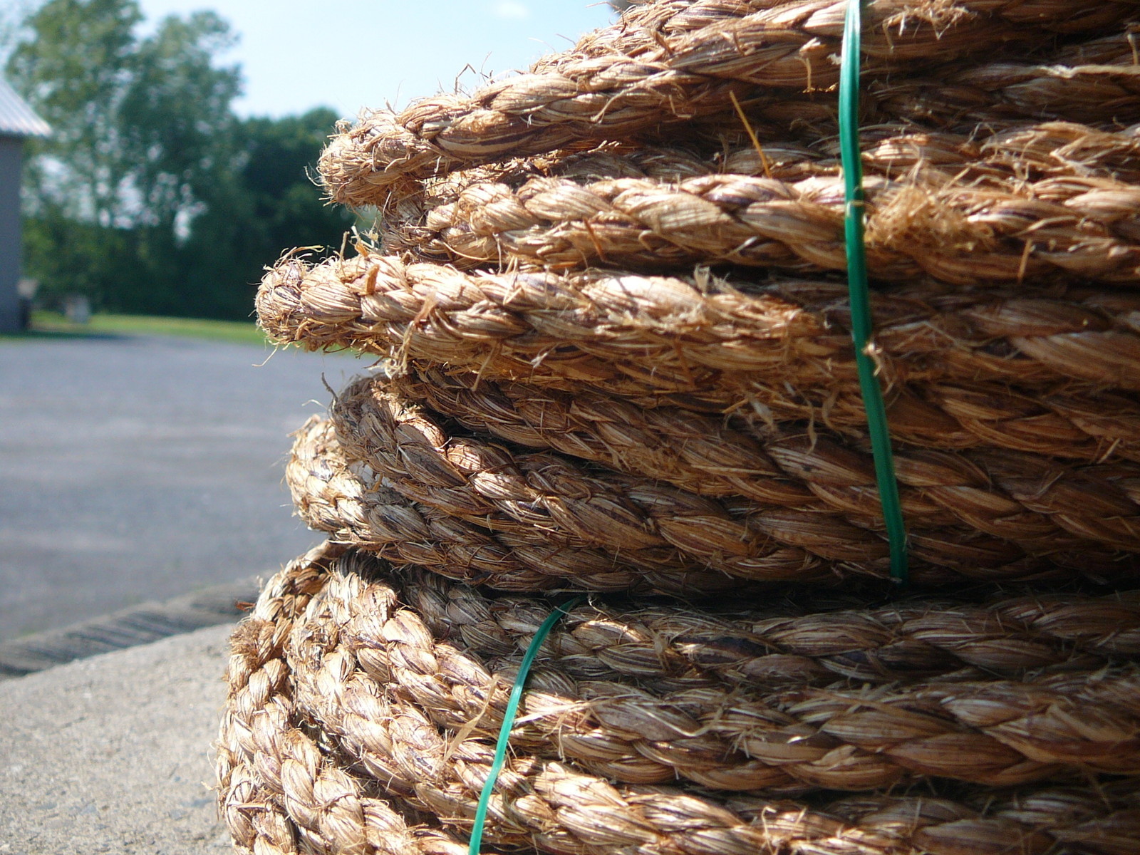 Civil War Reenactment Camp/Tent Authentic Manila Hemp Rope 100 ft, Natural Brown