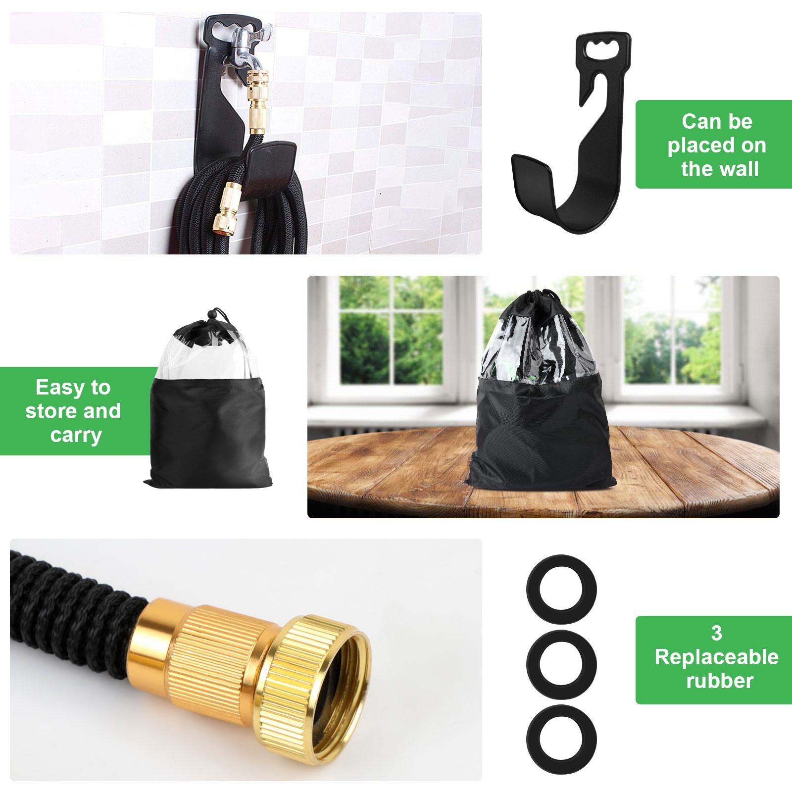 150FT Premium Quality Expandable Flexible Garden Hose Pipe Water Hose Durable