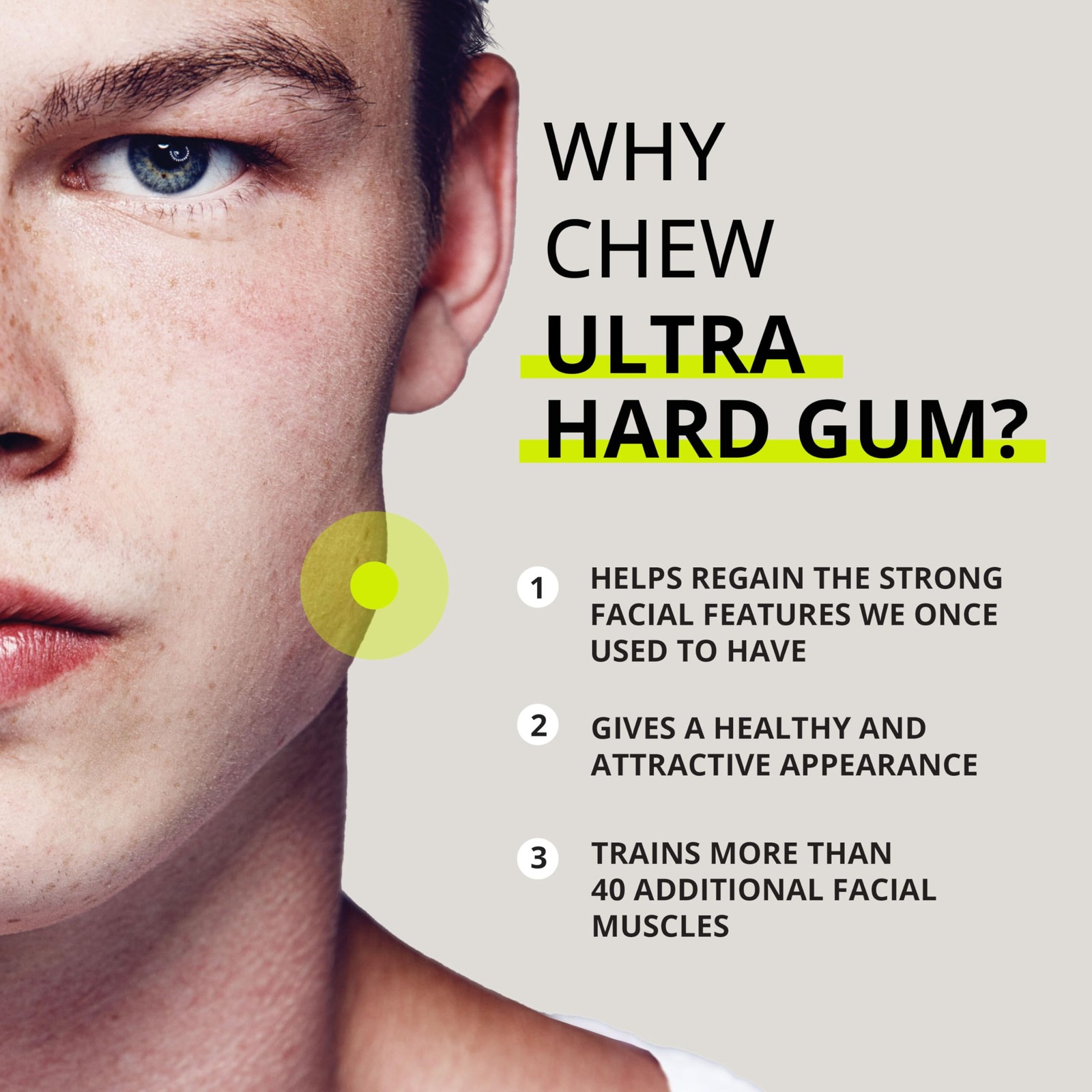 Handmade Sugar-Free Mint Jawline Gum for Mewing – 12 Weeks Coaching Pack