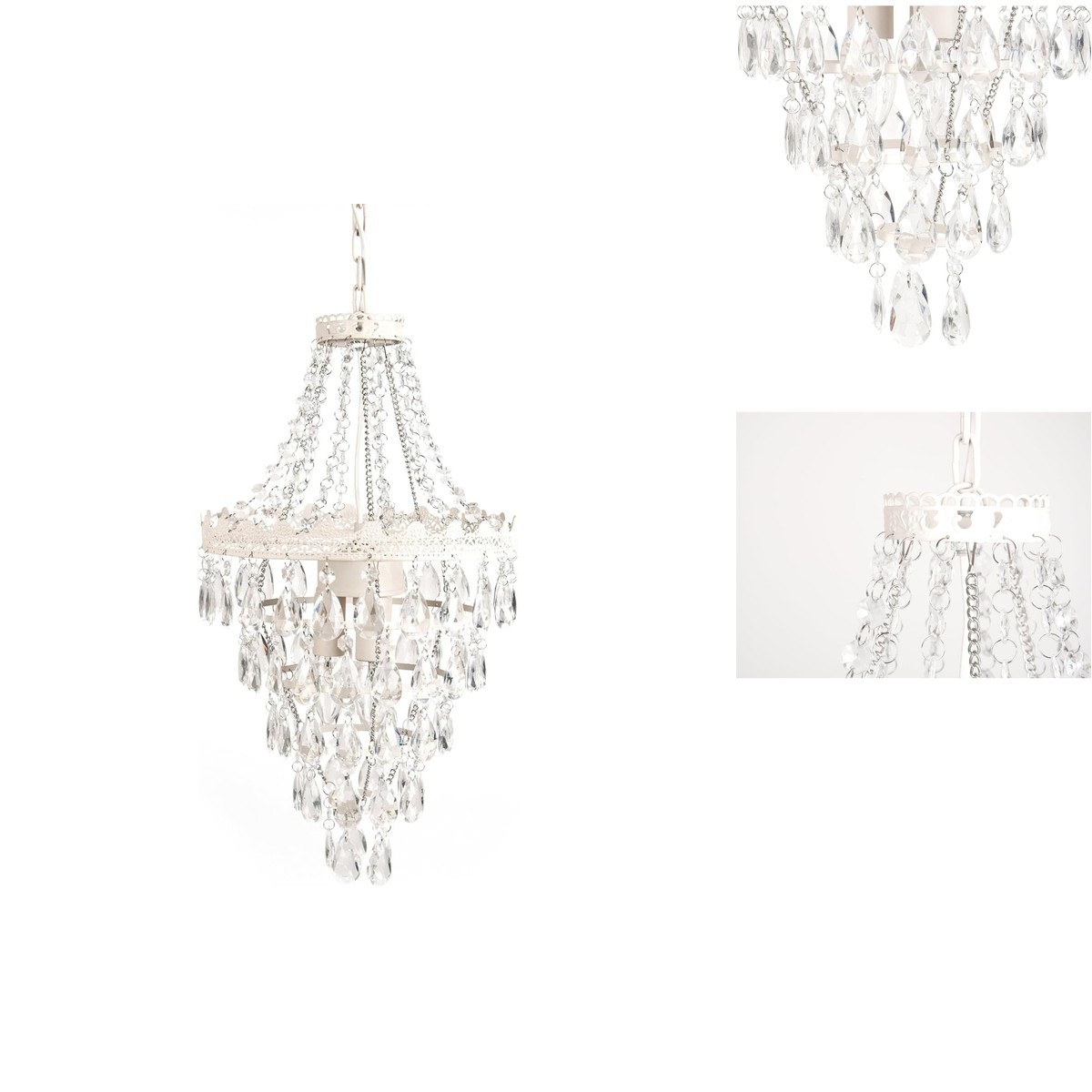 Tadpoles Pendant Chandelier – White Diamond 12x12x20 Hardwired E26 40W Max