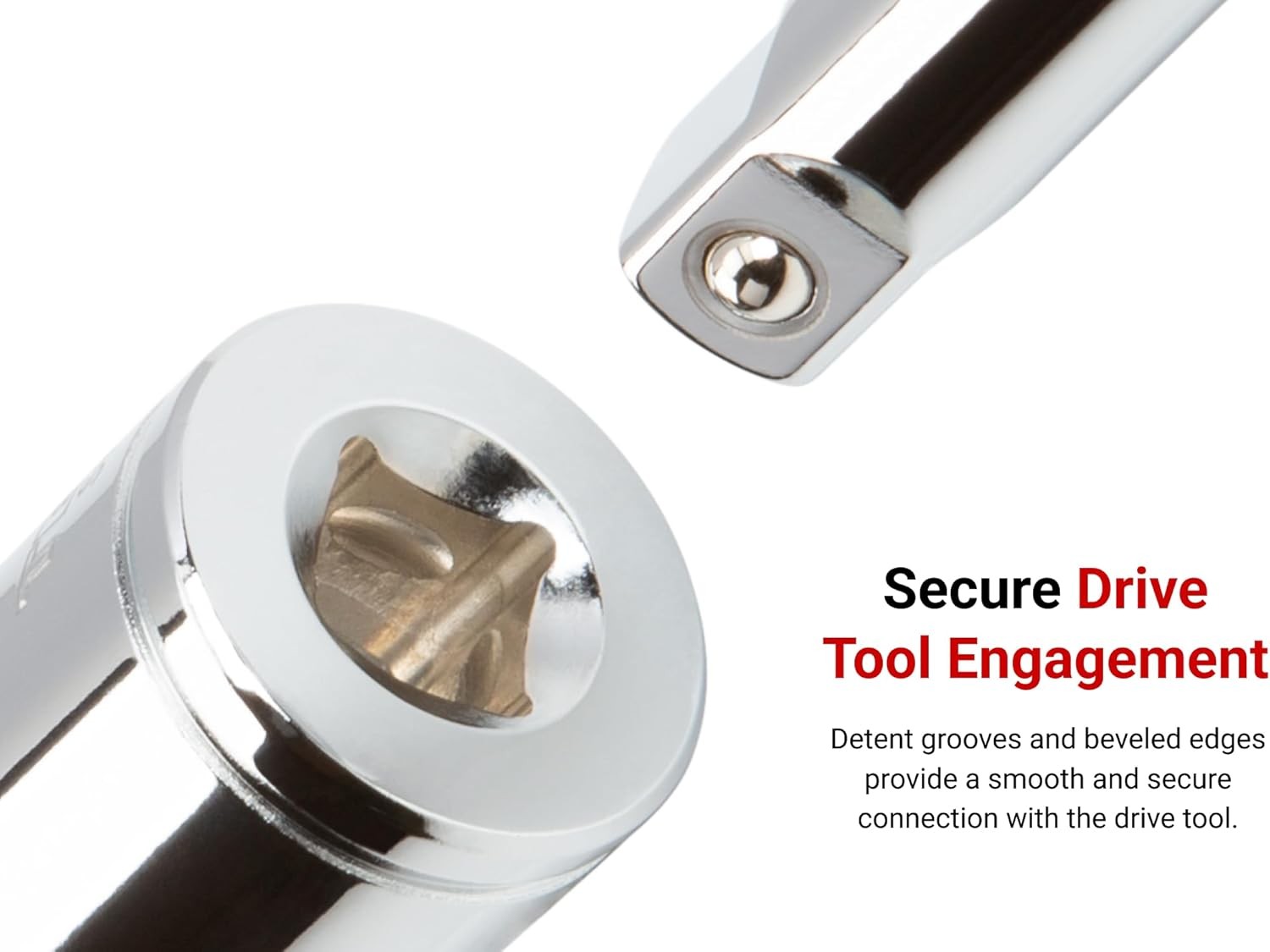 TEKTON 1/4 Inch Drive x Magnetic Hex Bit Holder Socket | Large