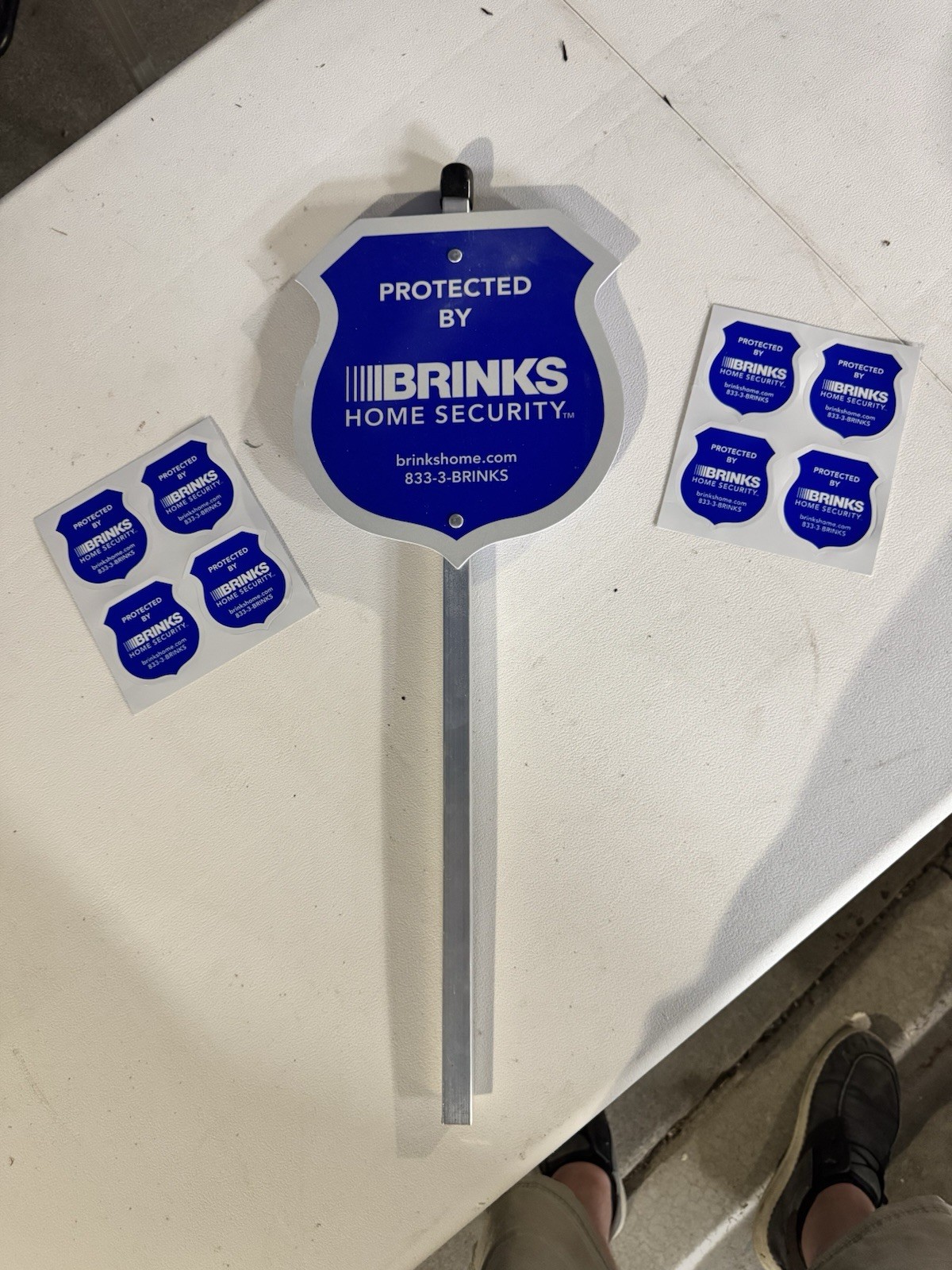 Brinks Home Security Yard Sign And Stickers