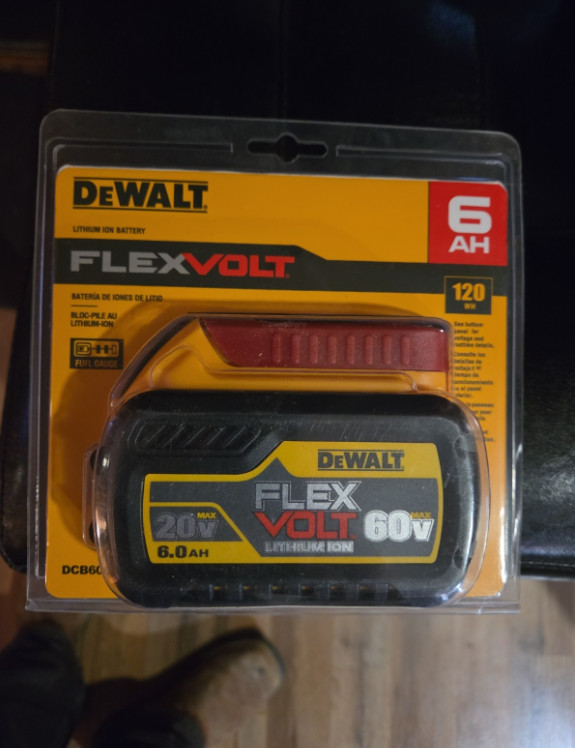 New Dewalt DCB606 Flexvolt 20V / 60V Max 6.0Ah Lithium Ion Batteries DCB606