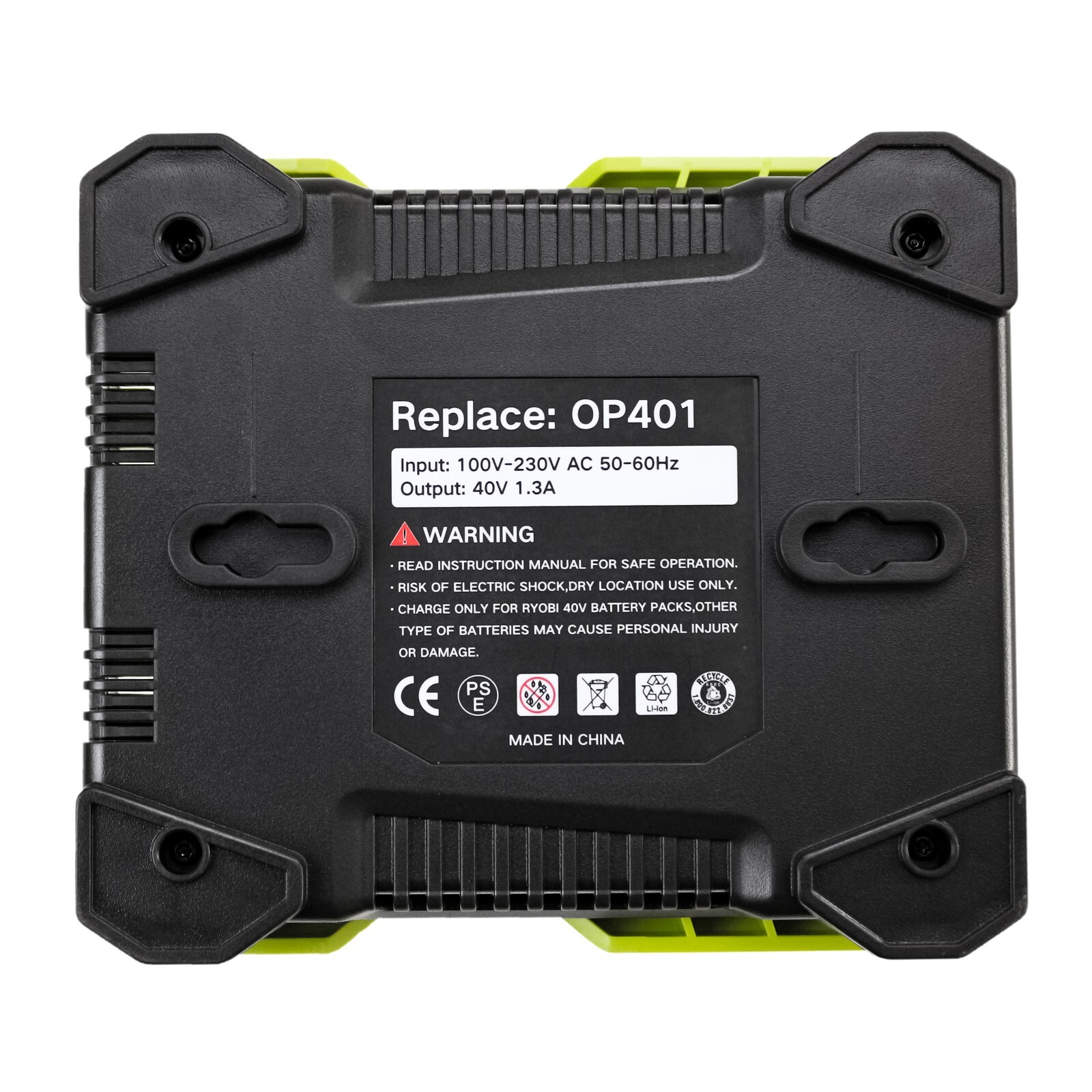 Rapid OP401 Charger For Ryobi 40V 6.0Ah Battery 40 Volt Lithium OP4050 OP40602