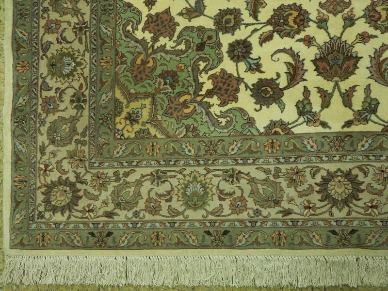 6.2 x 8.11 Authentic Perrsian Tabriiz Carpet Handmade Irran 499 KPSI #PIX-18062