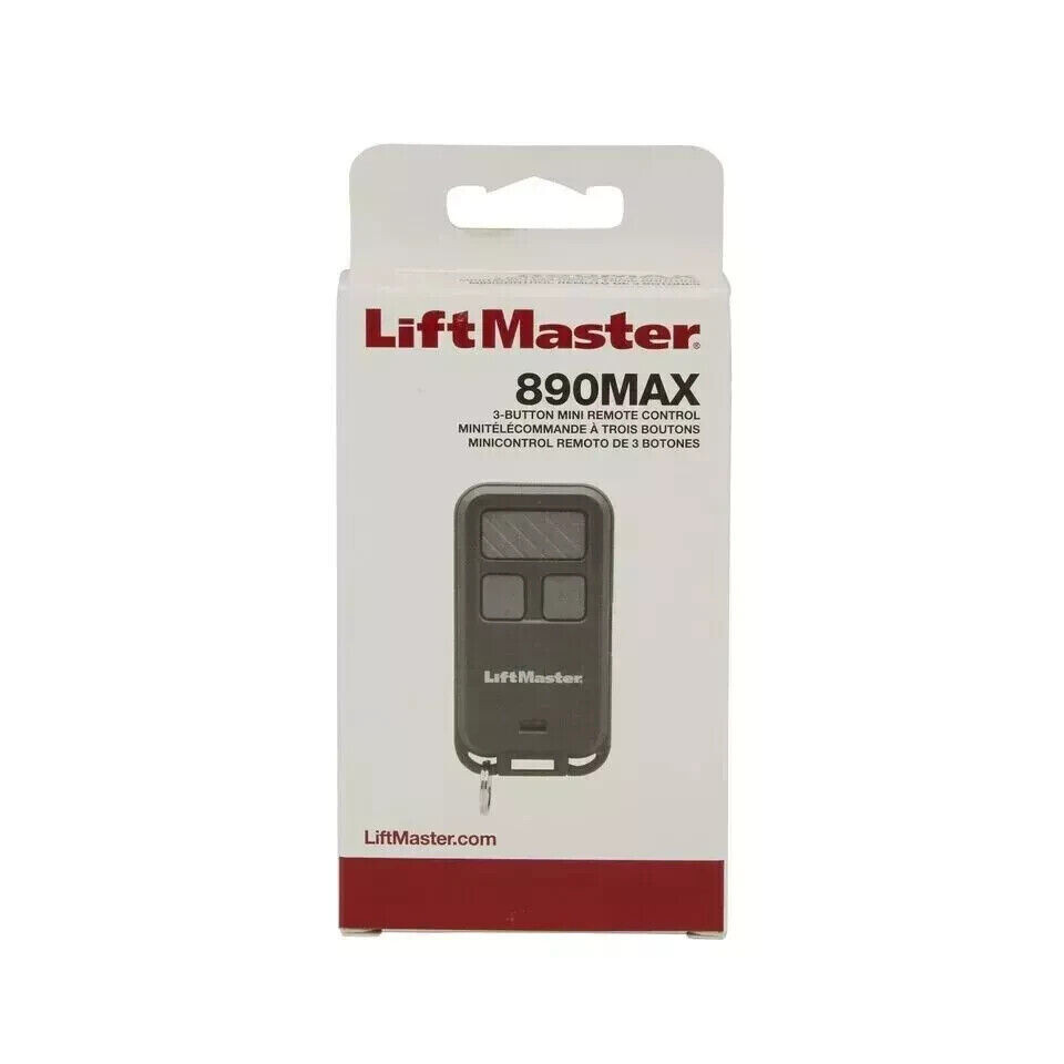 890MAX Universal Garage Door Remote – LiftMaster 3‑Button Keychain Controller