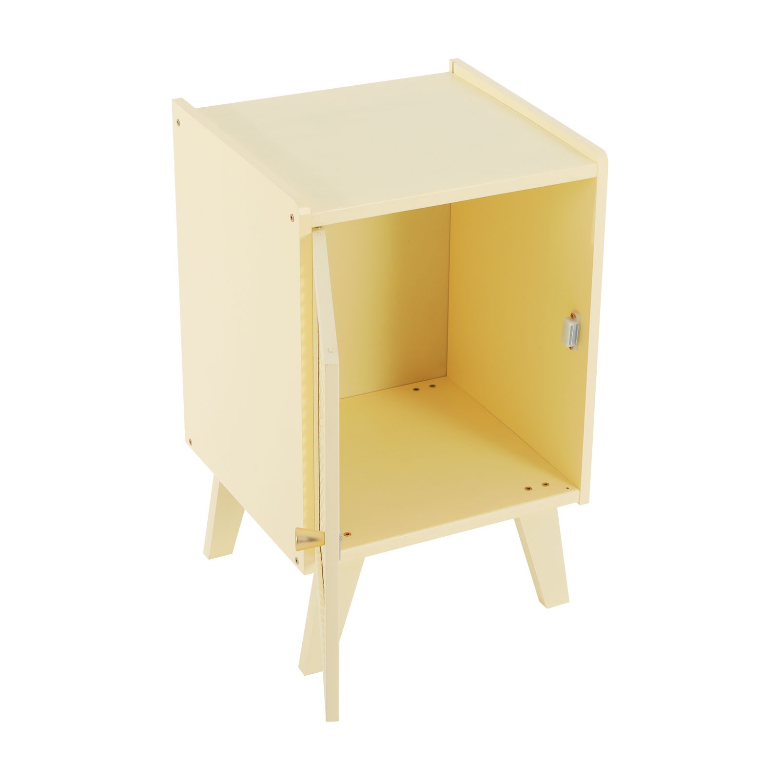 Bamboo Bedside Table End Table Storage Modern Bedside Table 12.2×11.81×20.07 in
