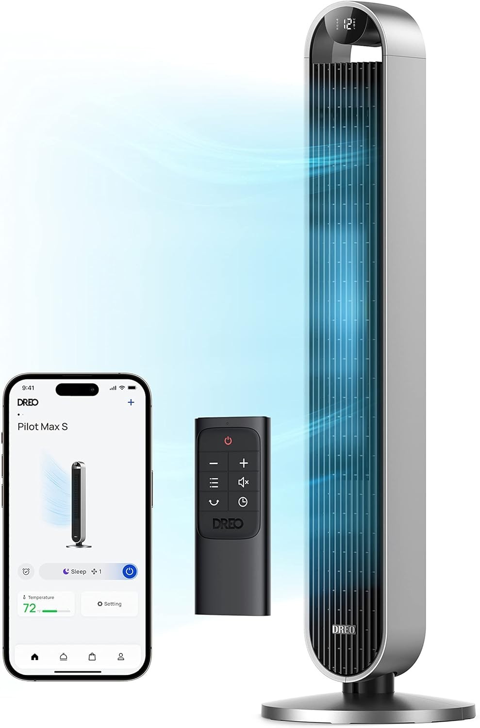DREO 42-Inch Tower Fan – Powerful, Quiet & Efficient Whole-Room Cooling