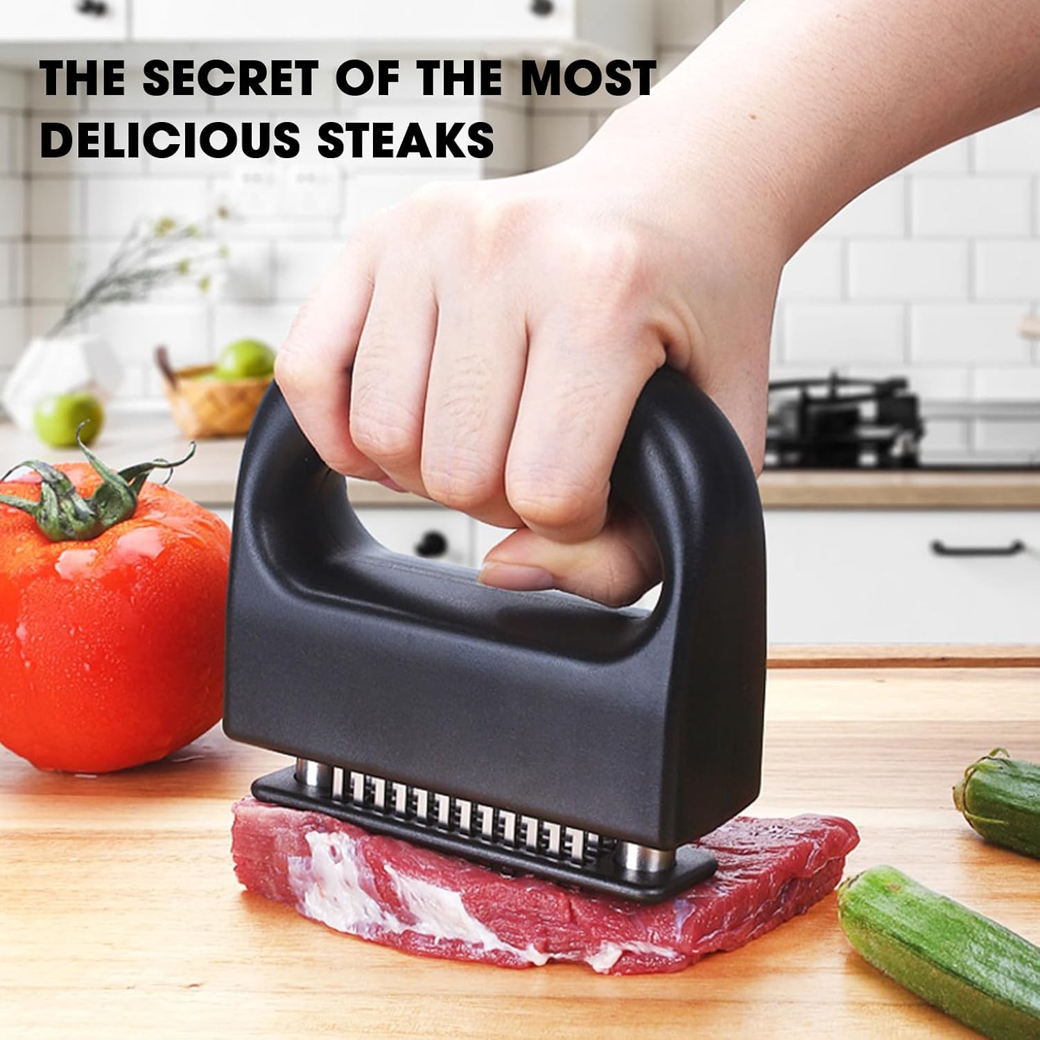 Meat Tenderizer, Meat Tenderizer Tool with 48 Stainless Steel Ultra Sharp Needle