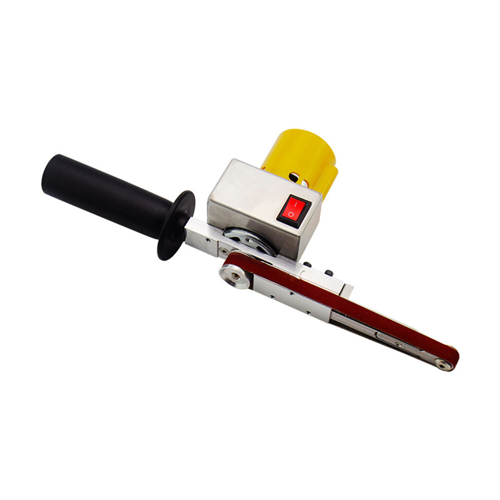 Handheld Electric Belt Sander Mini Grinder Small Machine with 10 Sanding Belts