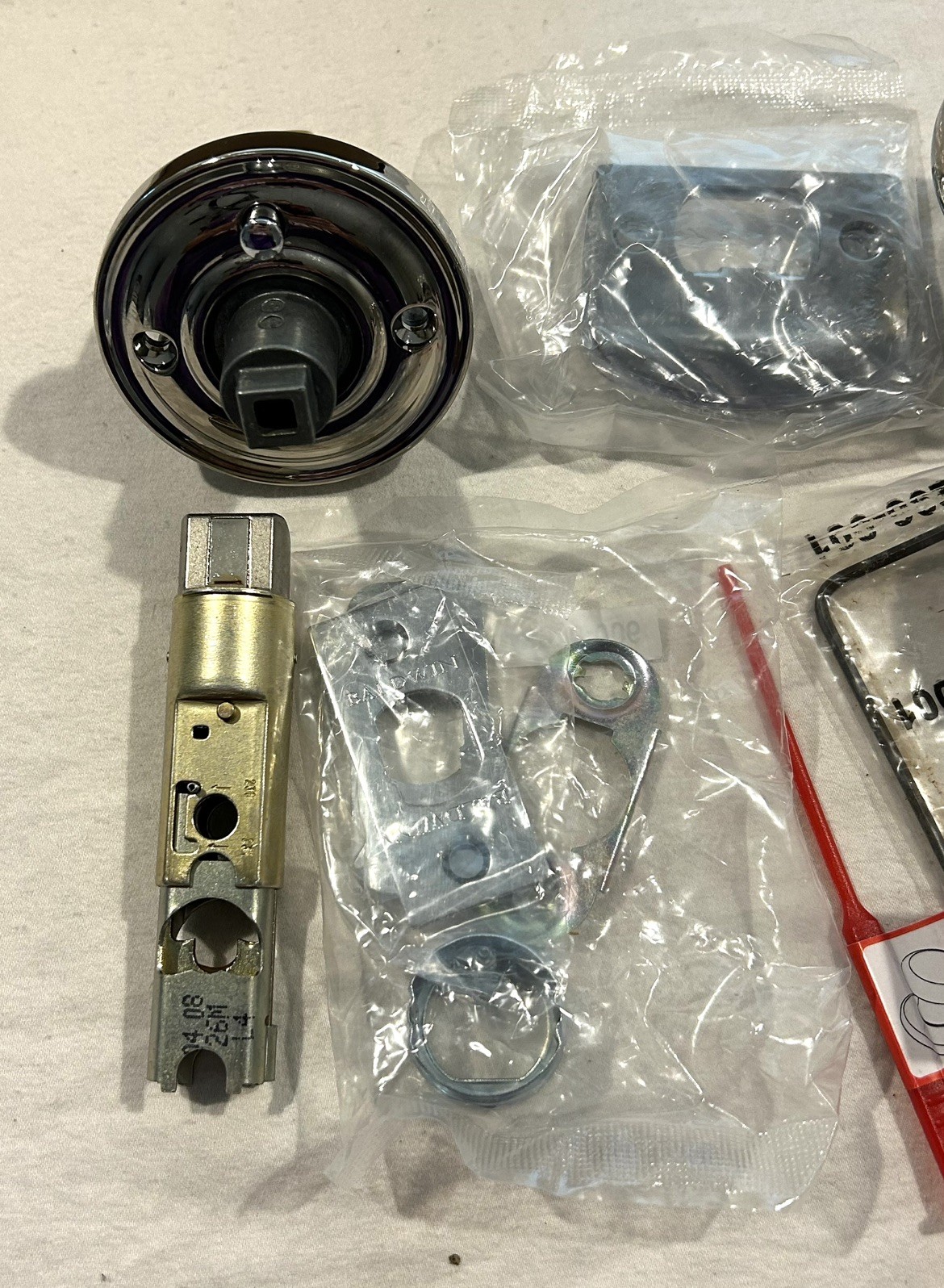 Baldwin Reserve Round Knob Privacy POLISHED NICKEL SET SKU: 9BR3532-137