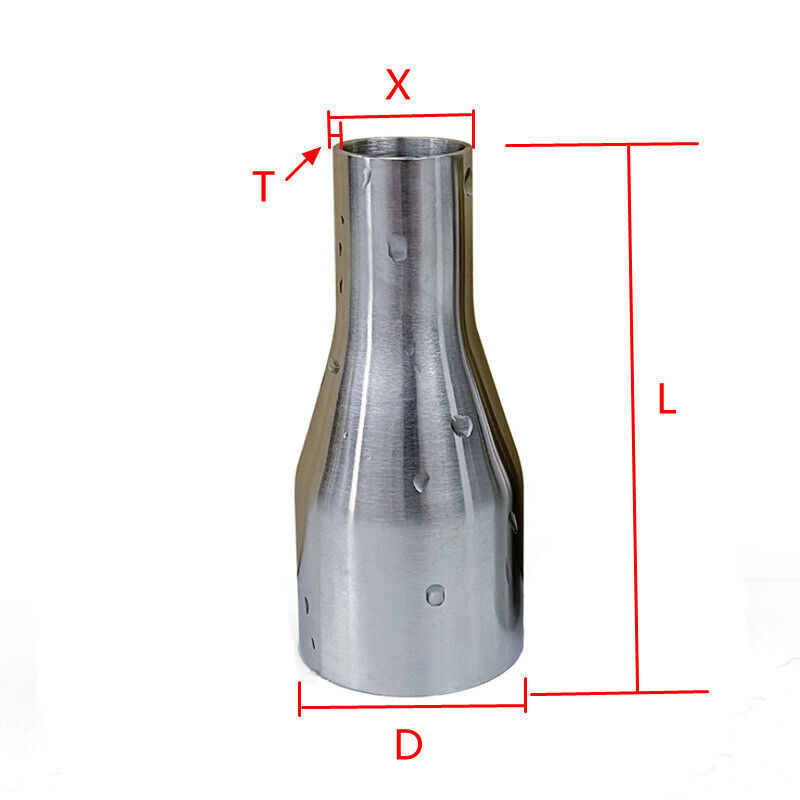Stainless Steel Pipe Exhaust Reducer Connector Tapered Welded Tube Tool 25-89mm